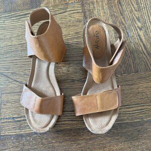Brown Heeled Sandals